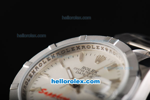 Rolex Datejust Automatic Full Stainless Steel with White Dial - Click Image to Close